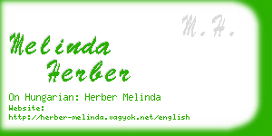 melinda herber business card